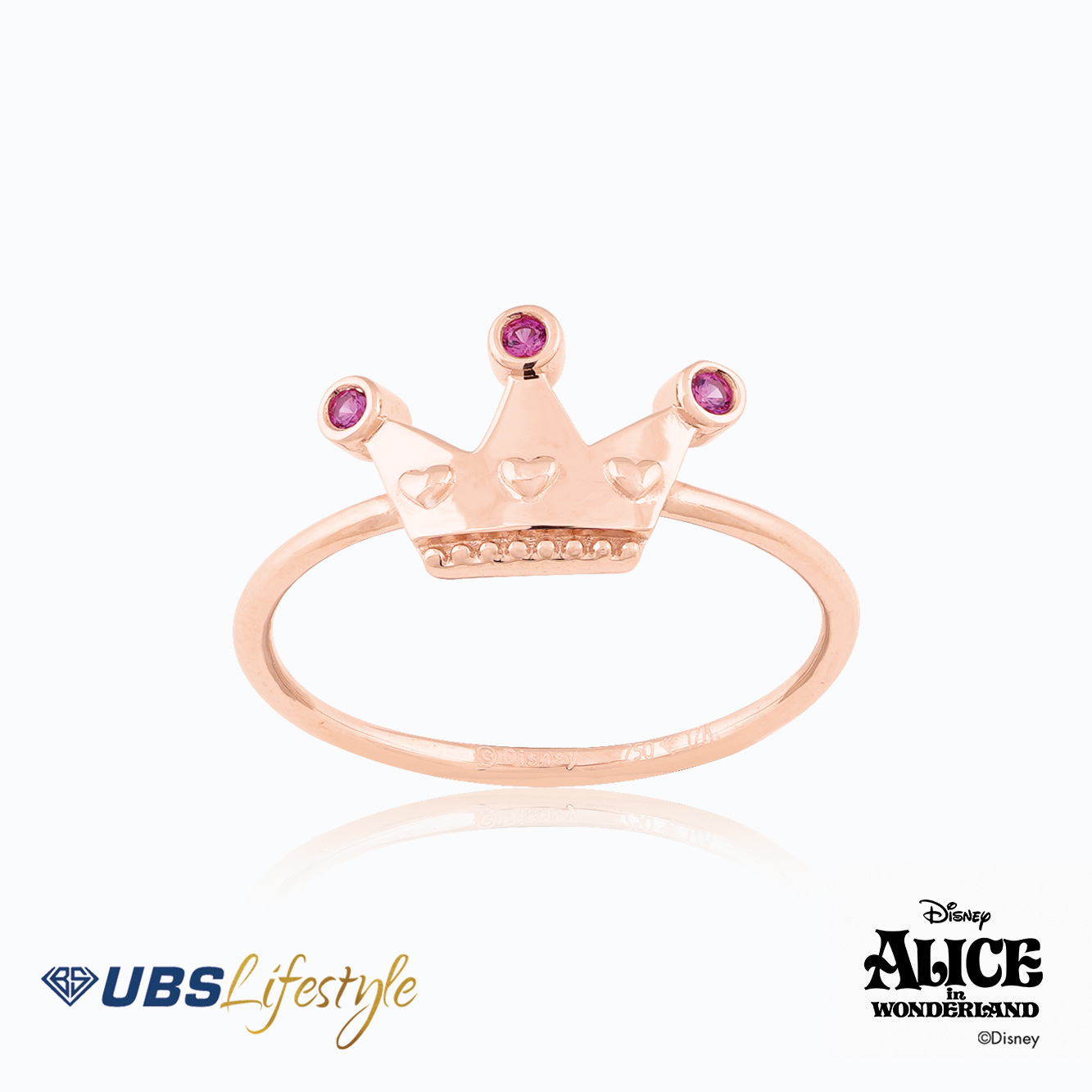 UBS Cincin Emas Disney Alice - Ccy0178R - 17K