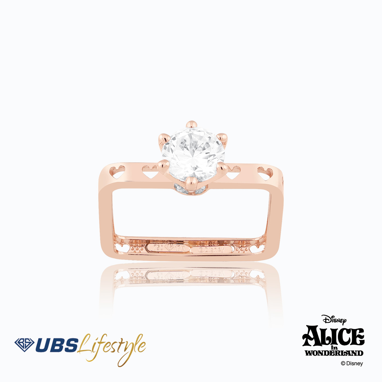 UBS Cincin Emas Disney Alice - Ccy0179R - 17K