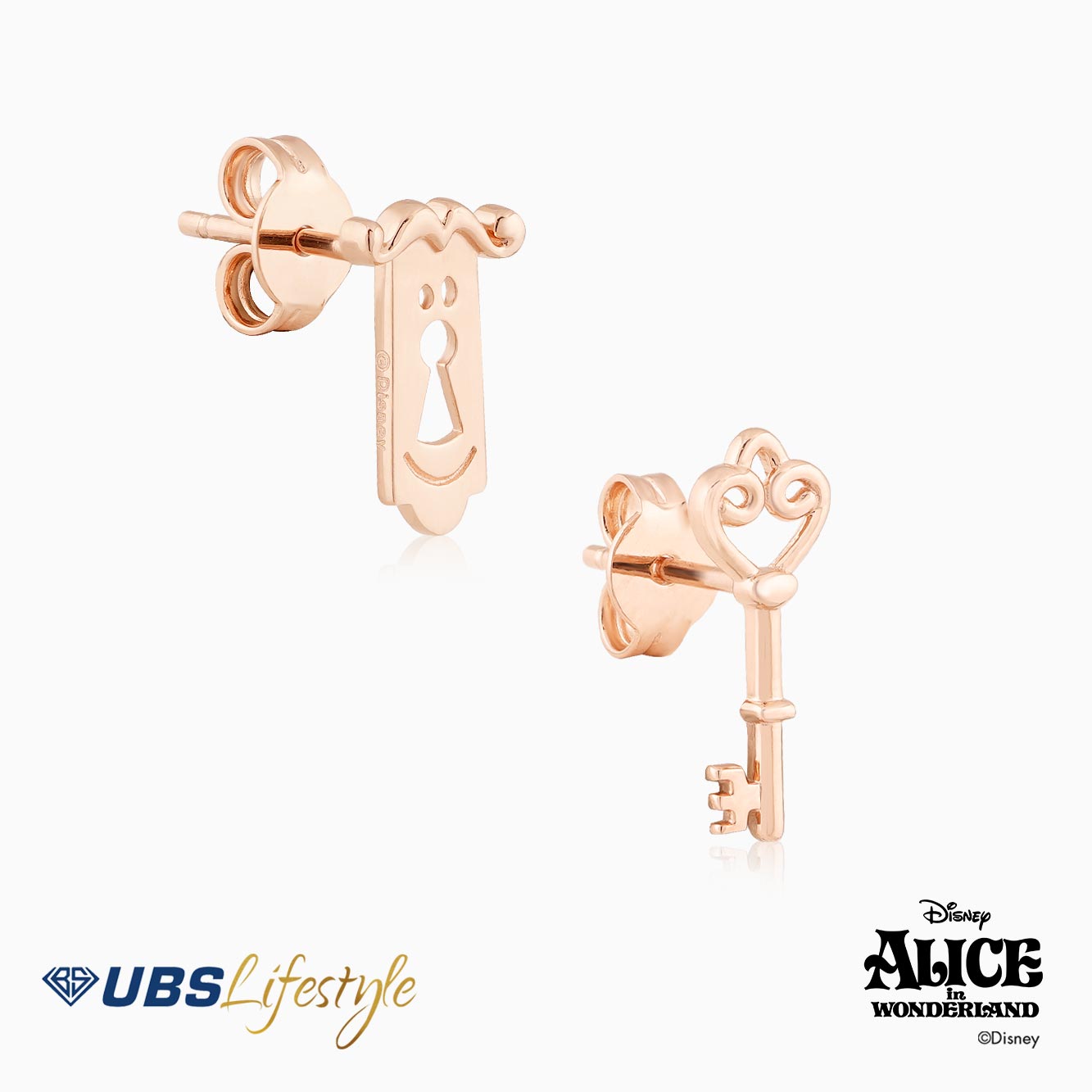 UBS Anting Emas Disney Alice - Cwy0046R - 17K