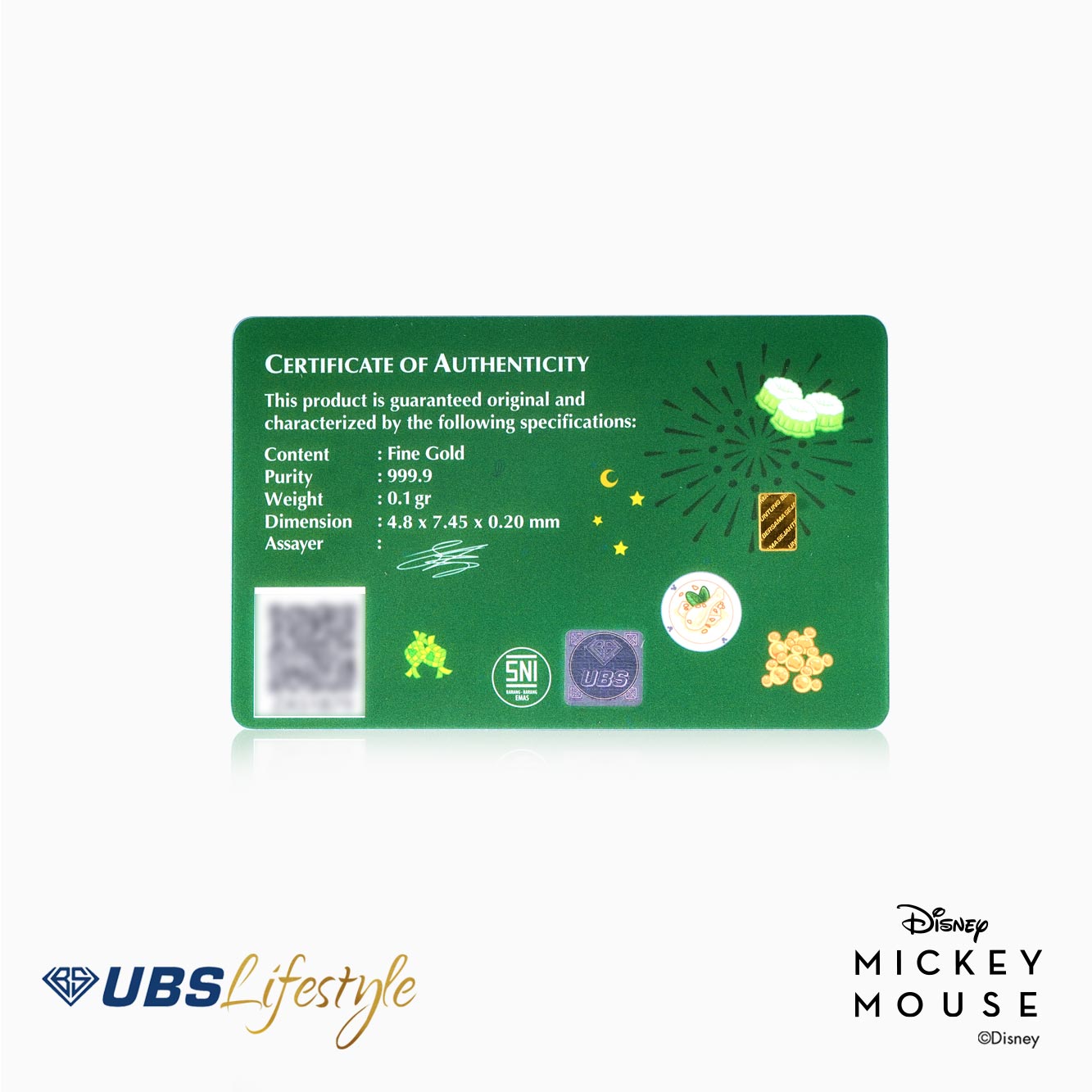 UBS Disney Mickey & Minnie Mouse Idul Fitri 0.1 Gr