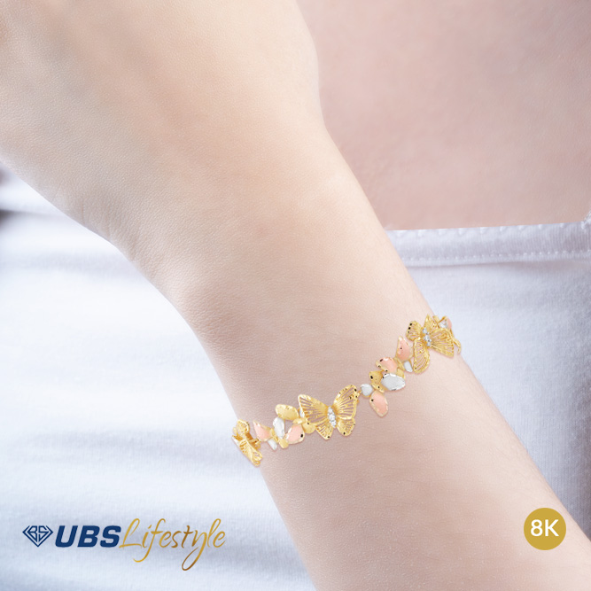 UBS Gelang Emas Yura Yellow - Kdg0111Y - 8K