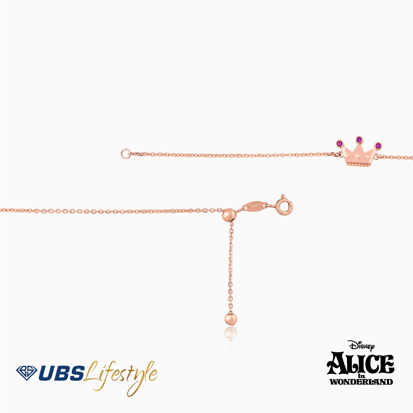 UBS Gelang Emas Disney Alice - Kgy0083R - 17K