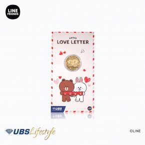 UBS Angpao Line Friends Love Letter 0.1 Gr