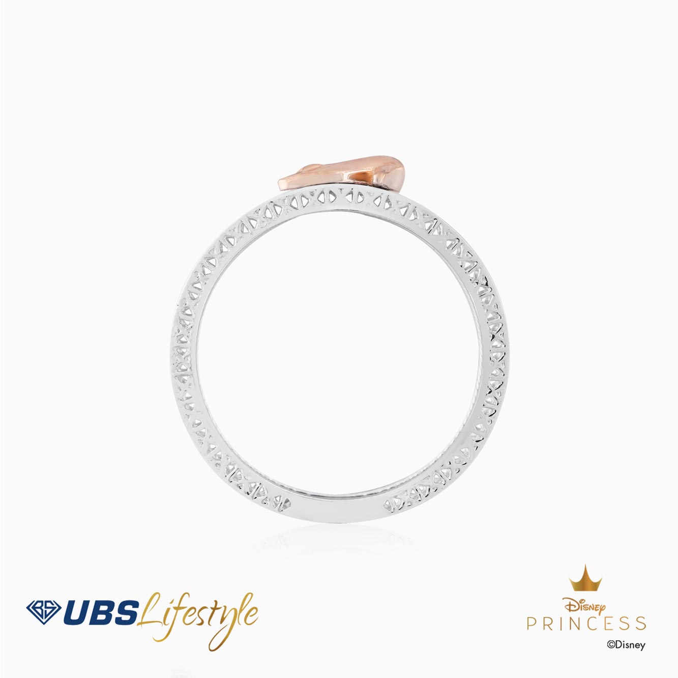 UBS Cincin Emas Disney Princess Cinderella - Ccy0150W - 17K