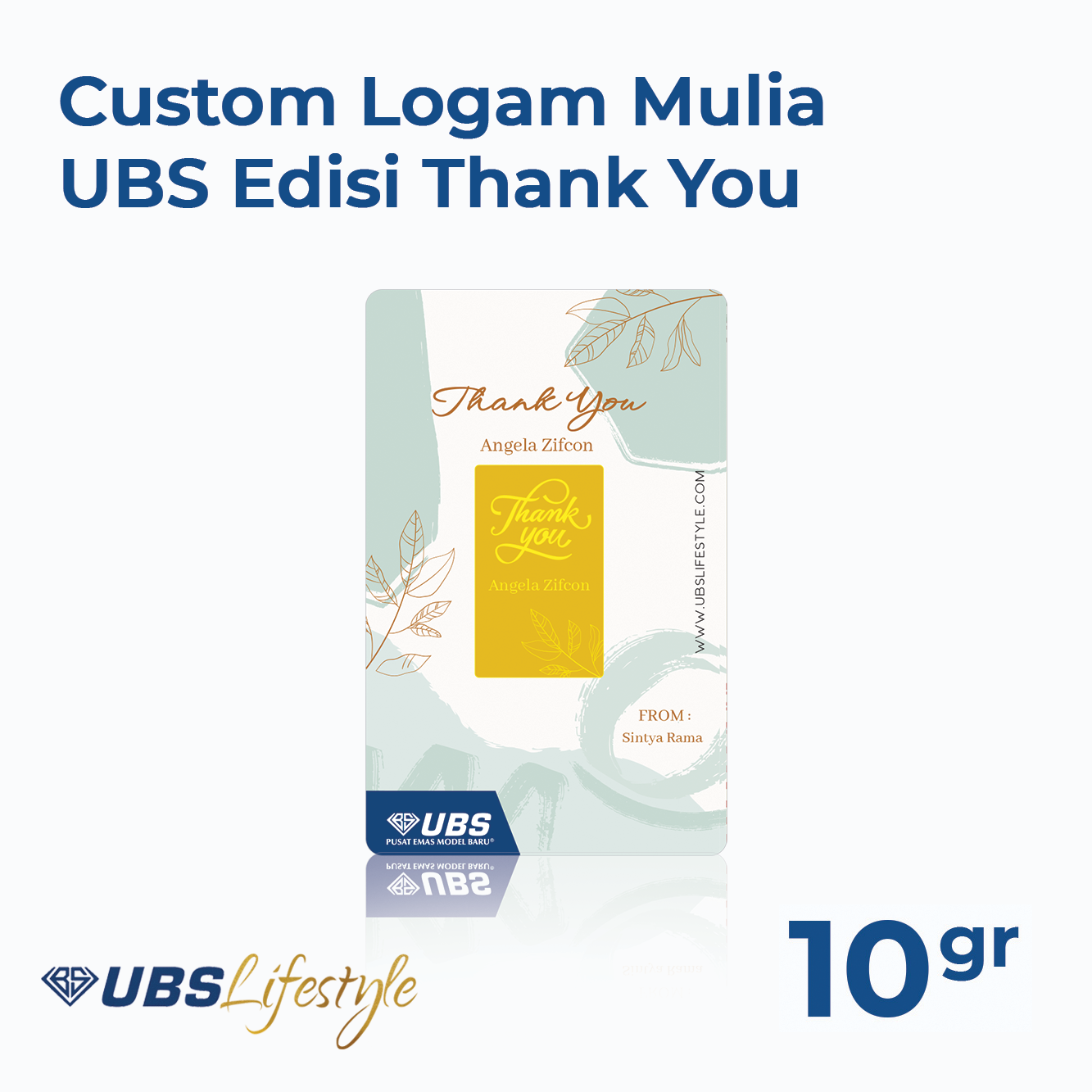 UBS Custom Thank You 10gr - Floral