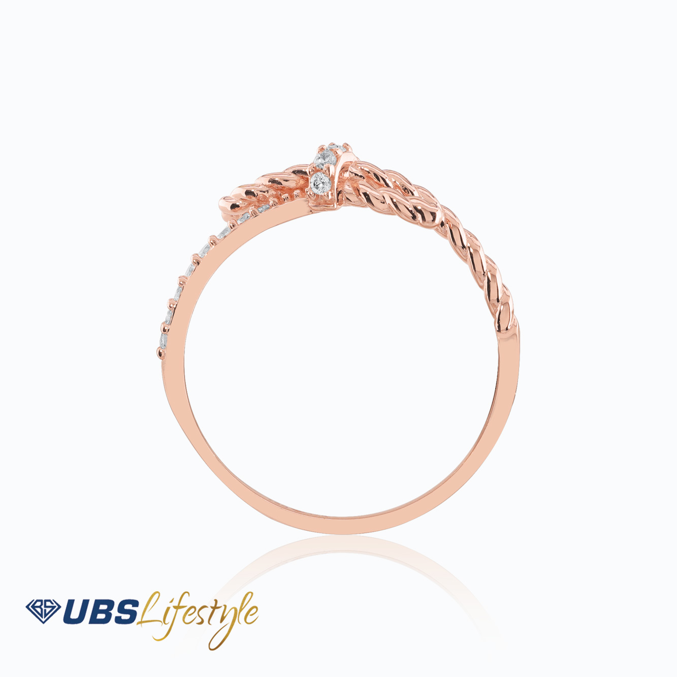 UBS Cincin Emas Knot - Ksc0857R - 17K