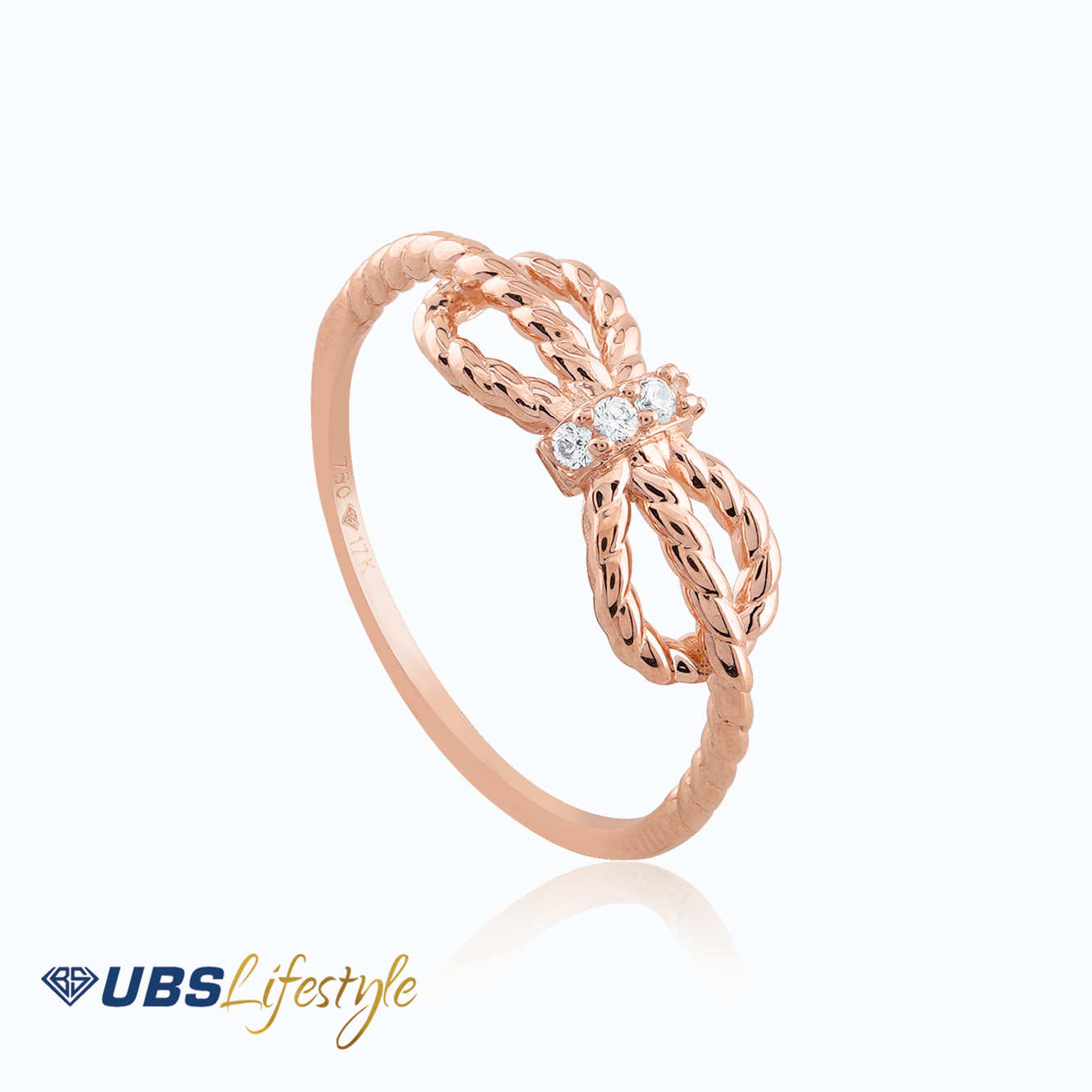 UBS Cincin Emas Knot - Ksc0859R - 17K