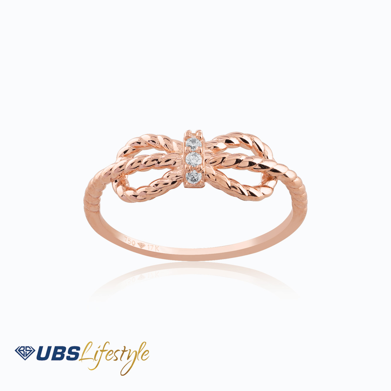 UBS Cincin Emas Knot - Ksc0859R - 17K