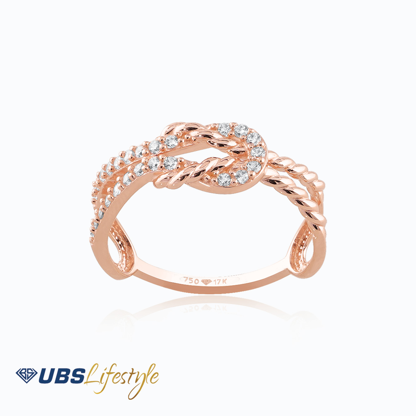 UBS Cincin Emas Knot - Ksc0861R - 17K