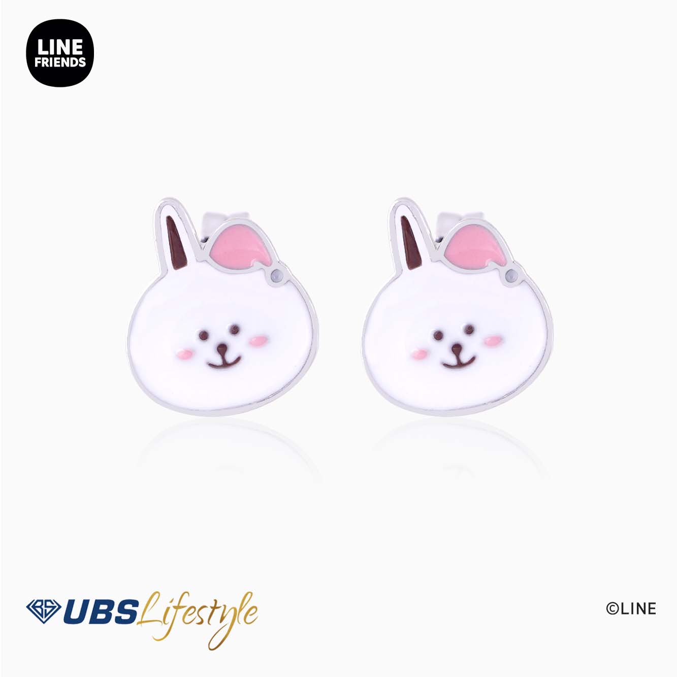 UBS Anting Emas Line Friends Cony - Ahw0011 - 17K