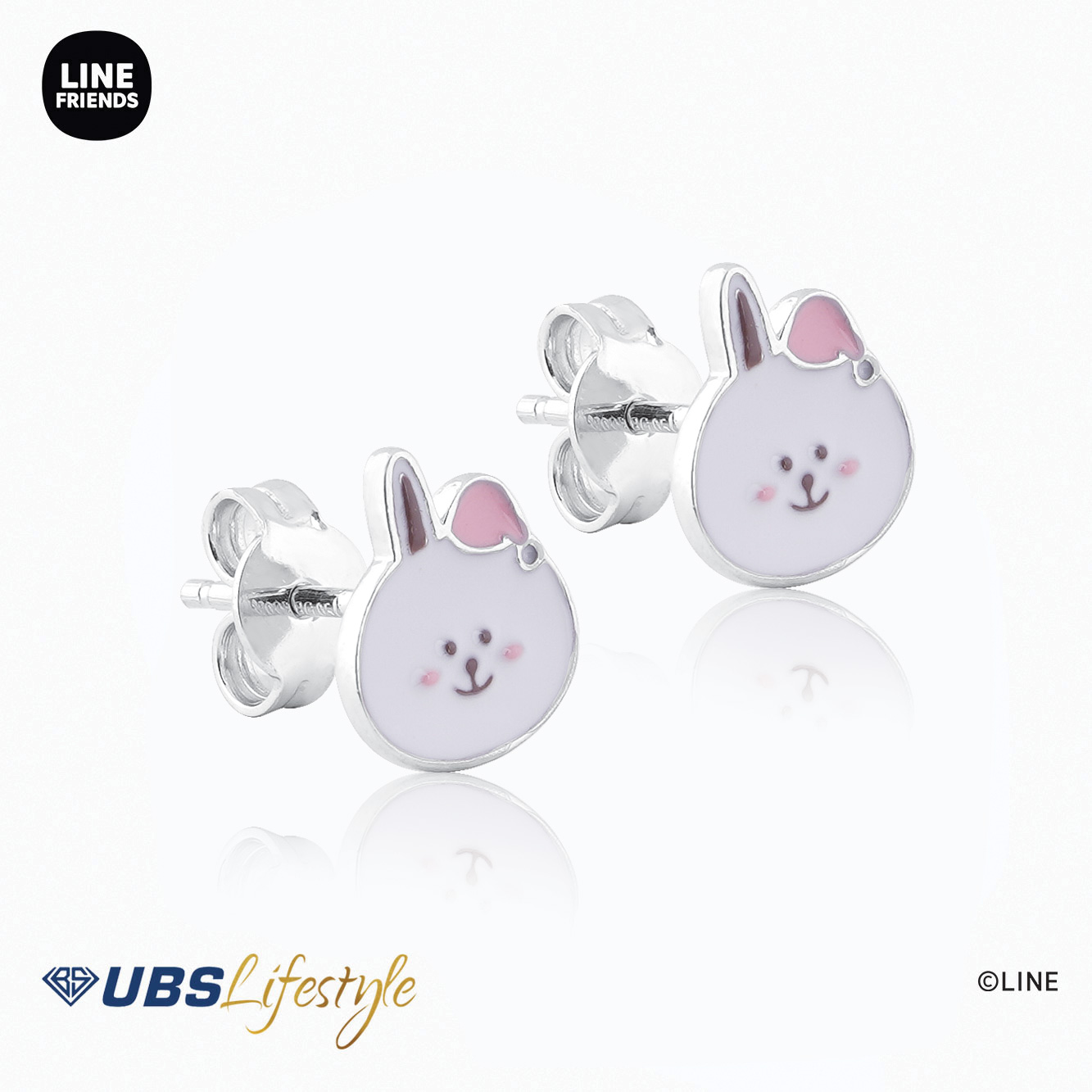 UBS Anting Emas Line Friends Cony - Ahw0011 - 17K