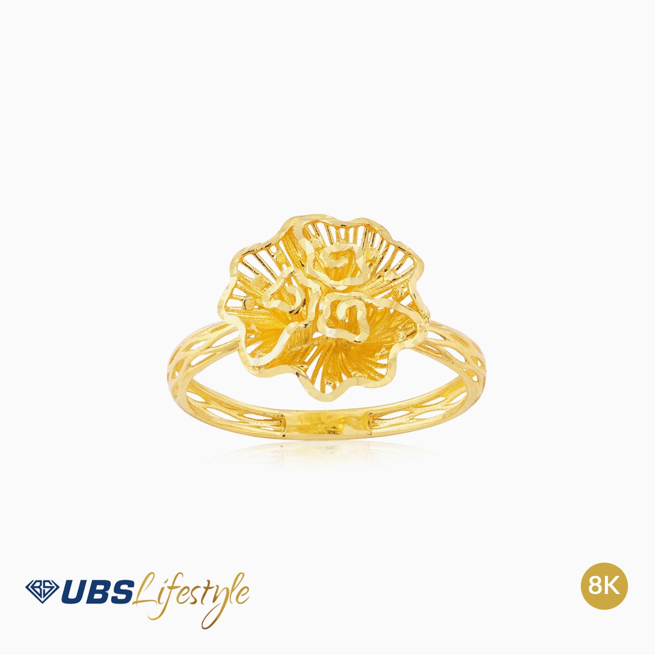 UBS Cincin Emas Yura Yellow - Cdc0034Y - 8K