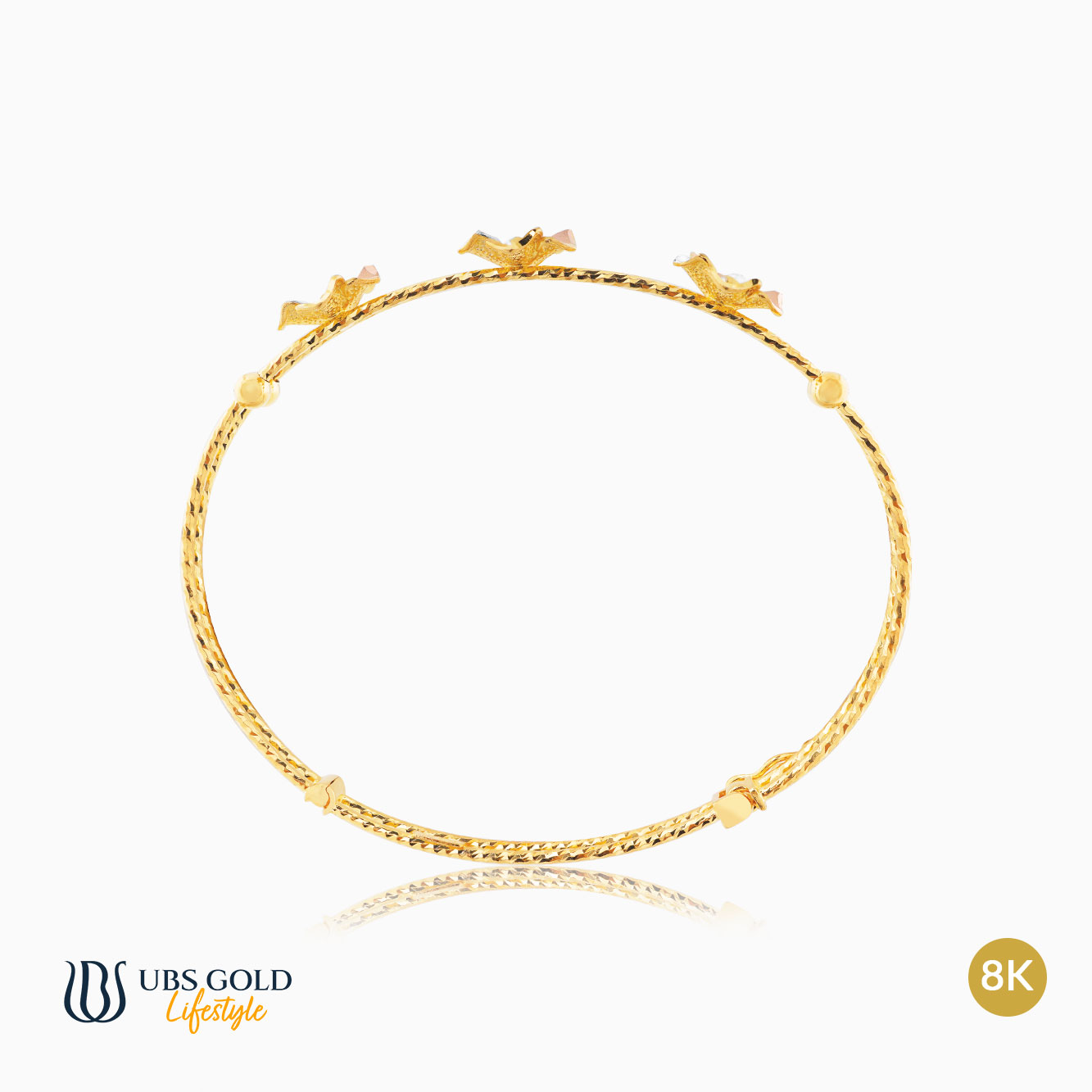 UBS Gelang Emas Yura Yellow - Egt1836 - 8K