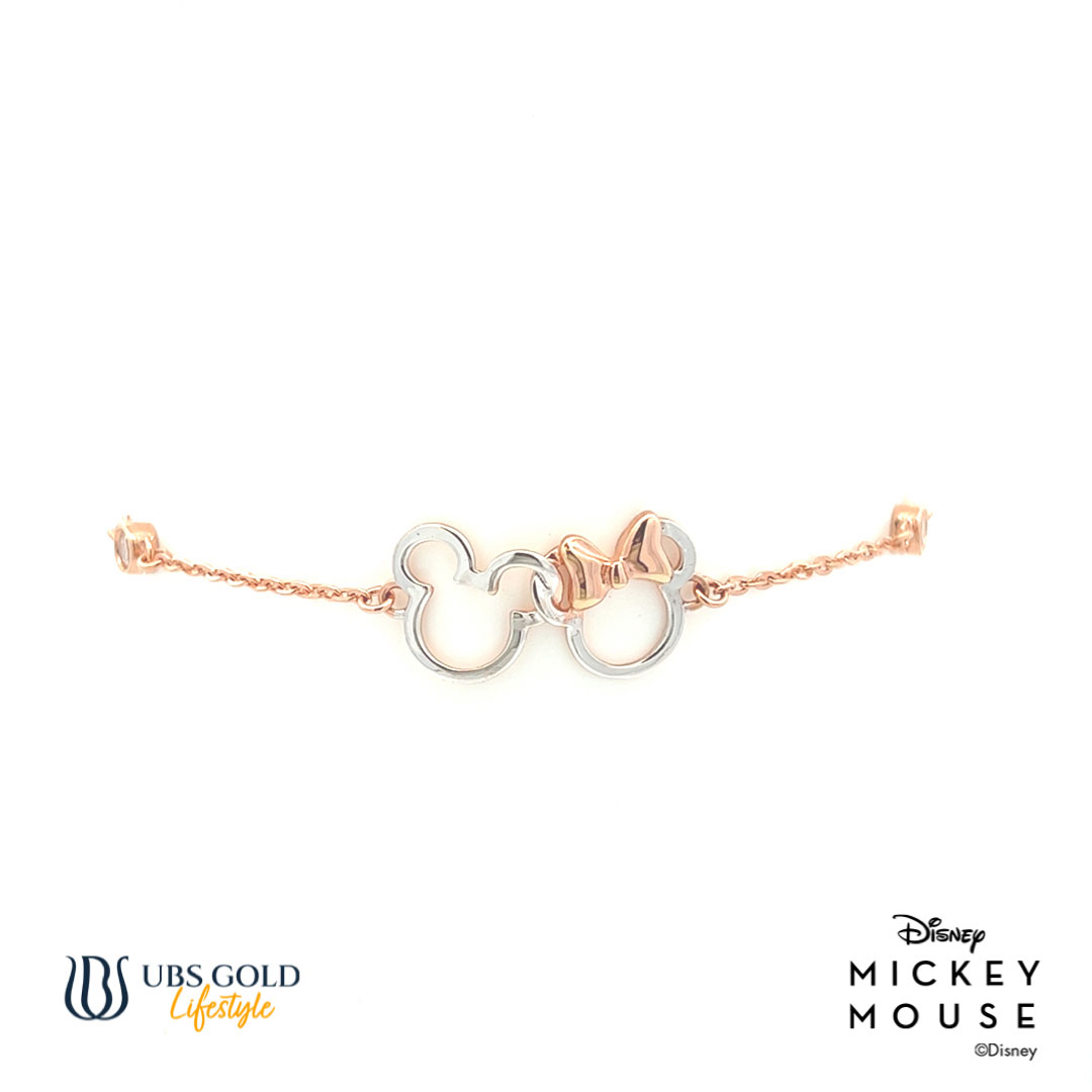 UBS Gelang Emas Disney Mickey & Minnie Mouse - Kgy0034 - 17K