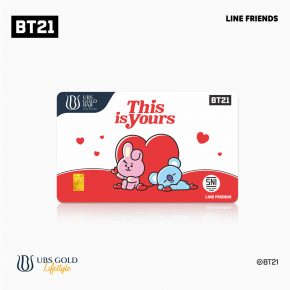 UBS Logam Mulia BT21 Valentine This Is Yours 0.1 Gr