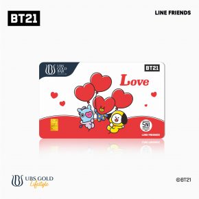 UBS Logam Mulia BT21 Valentine Love 0.1 Gr