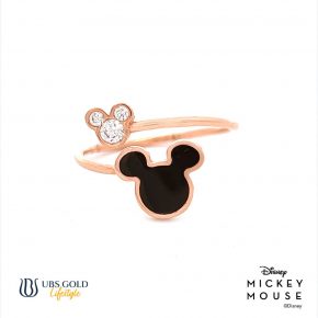 UBS Cincin Emas Disney Mickey Mouse - Ccy0182 - 17K