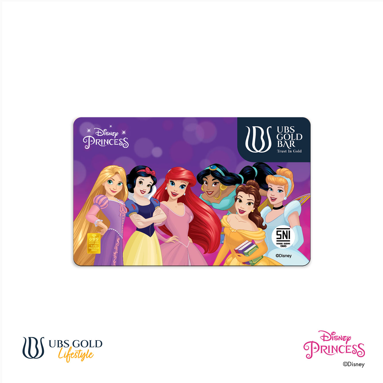 UBS Logam Mulia Disney Princess 0.1 Gr