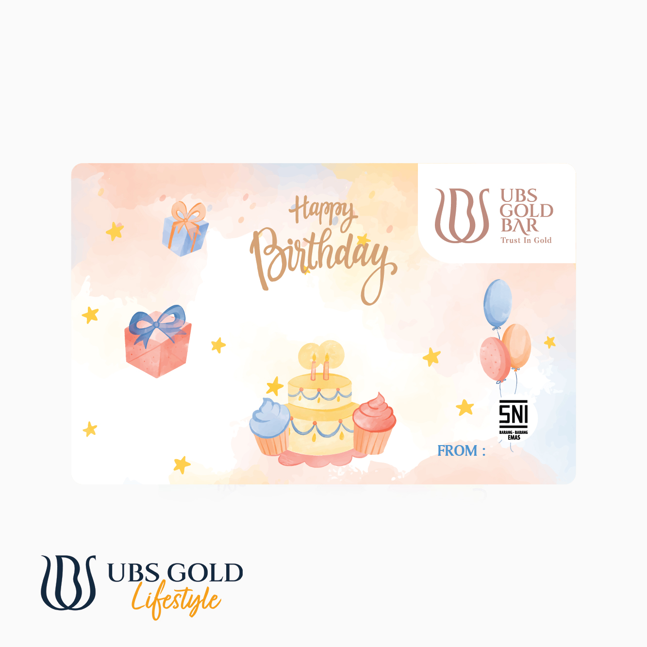 UBS Logam Mulia Custom Happy Birthday Fun