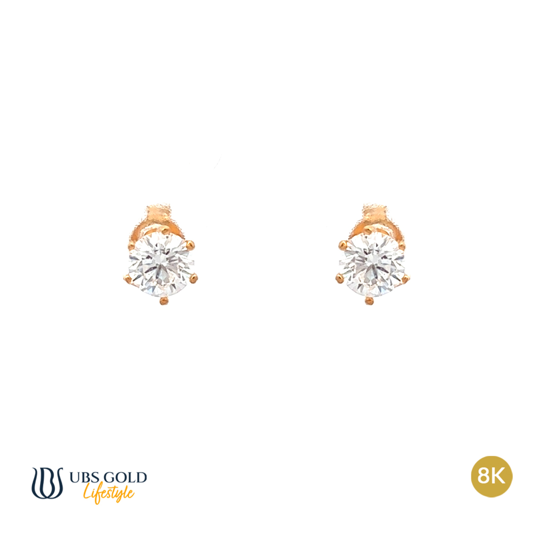 UBS Anting Emas Solitaire - Cwb0607 - 8K