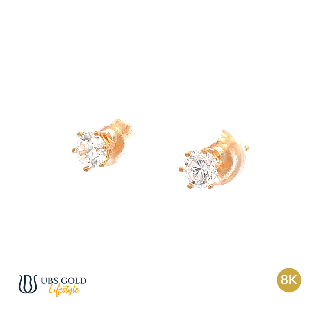 UBS Anting Emas Solitaire - Cwb0607 - 8K