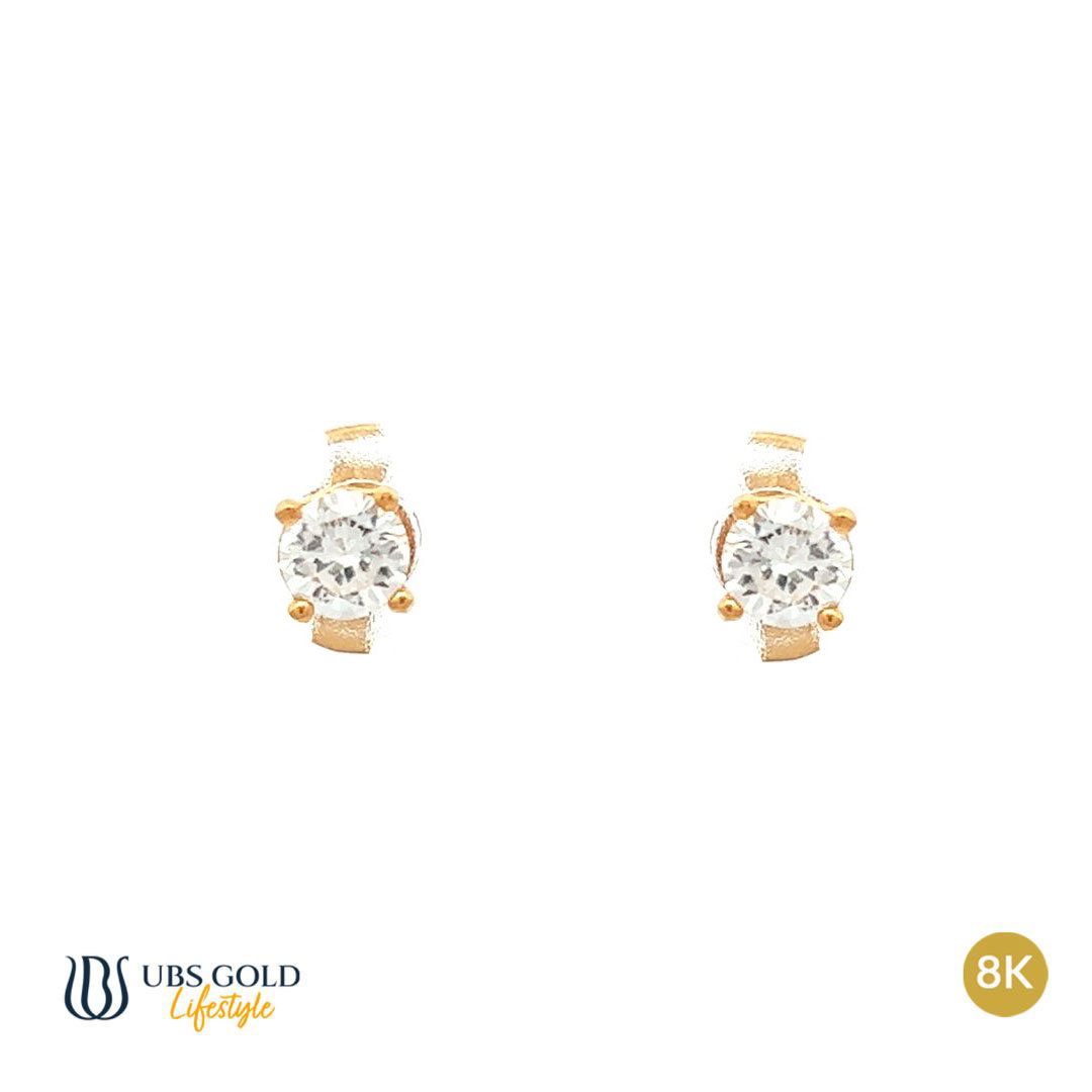 UBS Anting Emas Solitaire - Cwb0754 - 8K