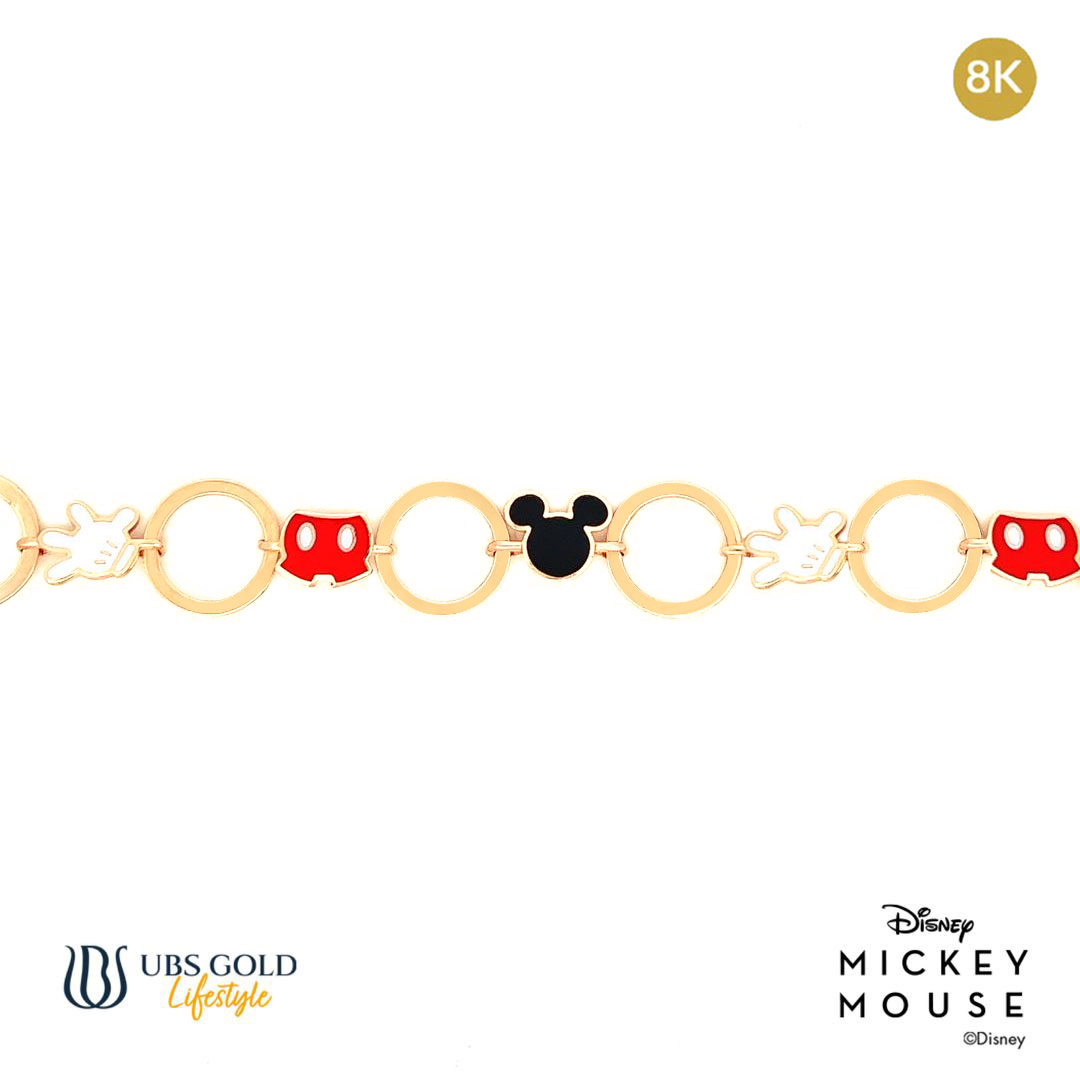 UBS Gelang Emas Disney Mickey Mouse - Hgy0107K - 8K