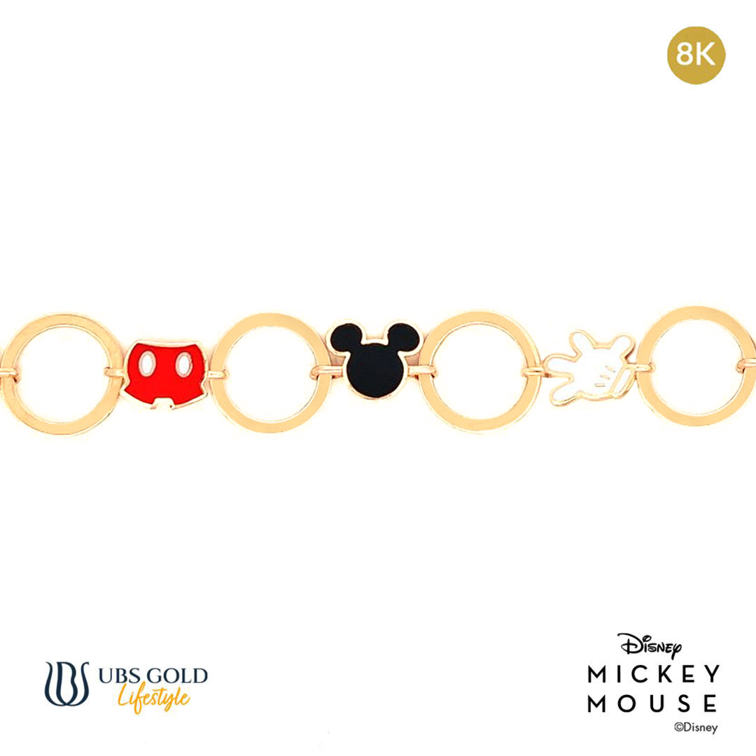 UBS Gelang Emas Disney Mickey Mouse - Hgy0107K - 8K