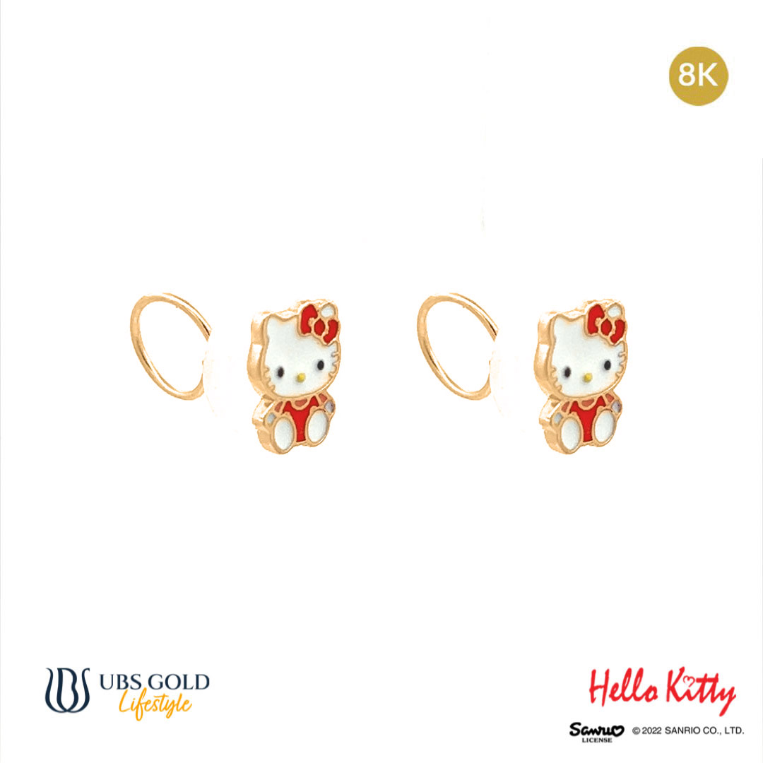 UBS Anting Emas Anak Sanrio Hello Kitty - Awz0008K - 8K