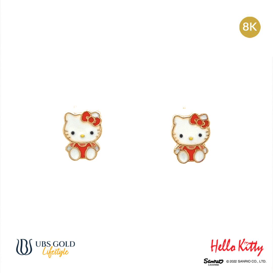 UBS Anting Emas Anak Sanrio Hello Kitty - Awz0008K - 8K