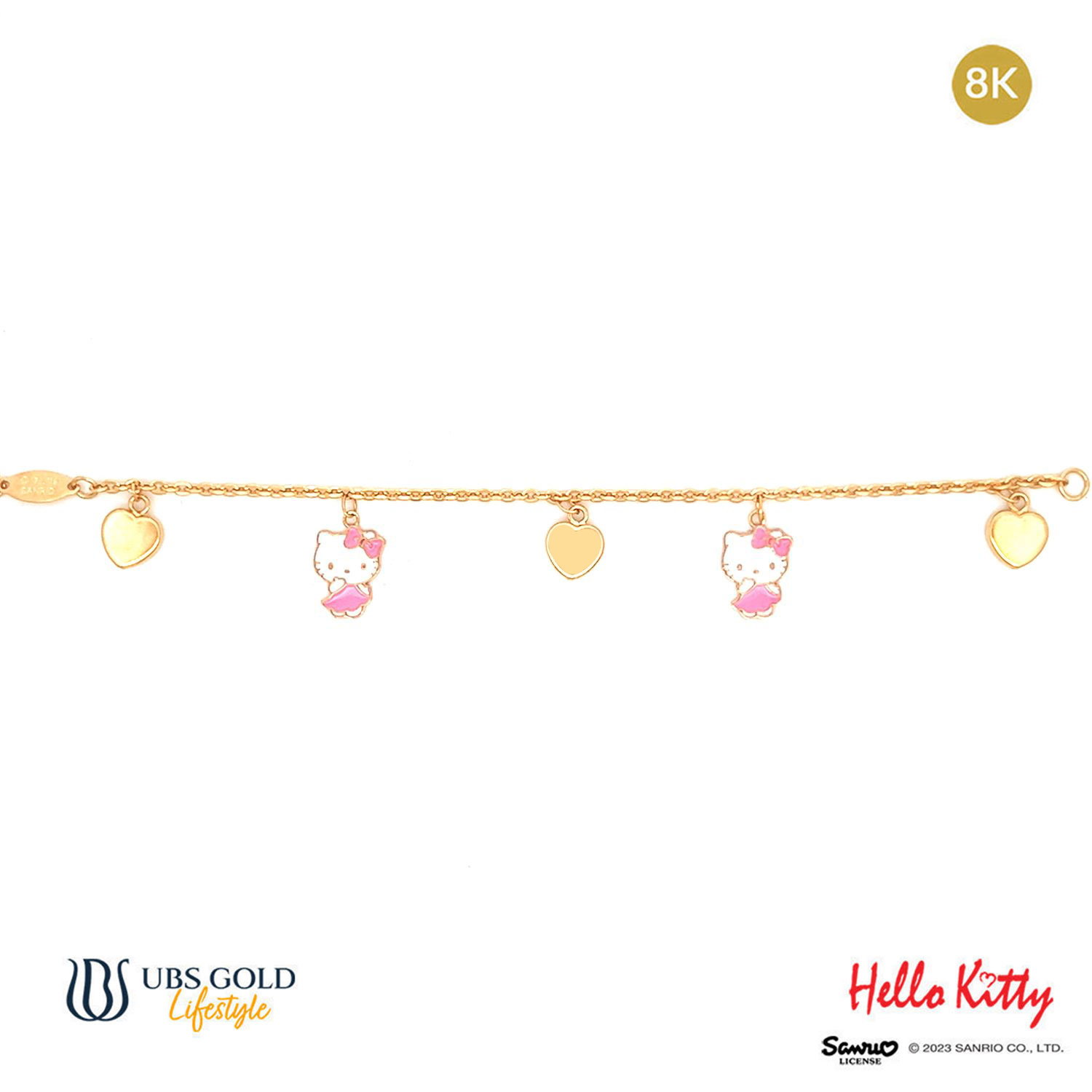UBS Gelang Emas Anak Sanrio Hello Kitty - Hgz0007 - 8K