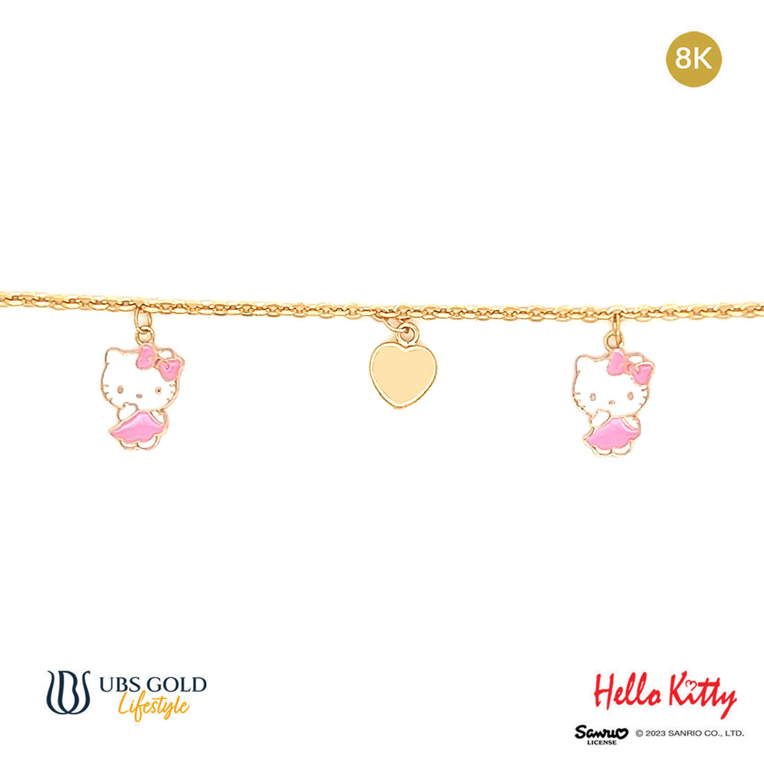 UBS Gelang Emas Anak Sanrio Hello Kitty - Hgz0007 - 8K