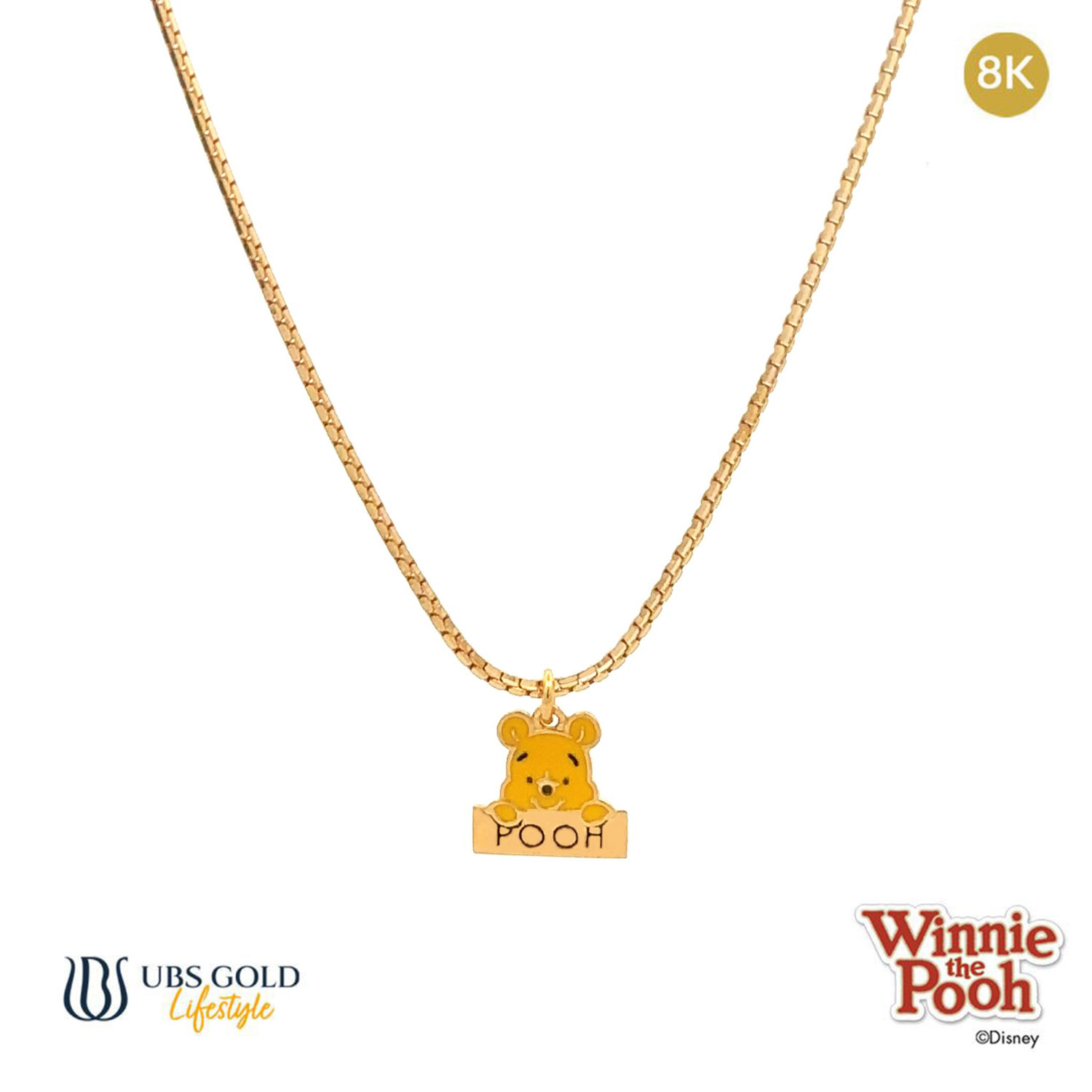 UBS Kalung Emas Anak Disney Winnie The Pooh - Kky0423K - 8K