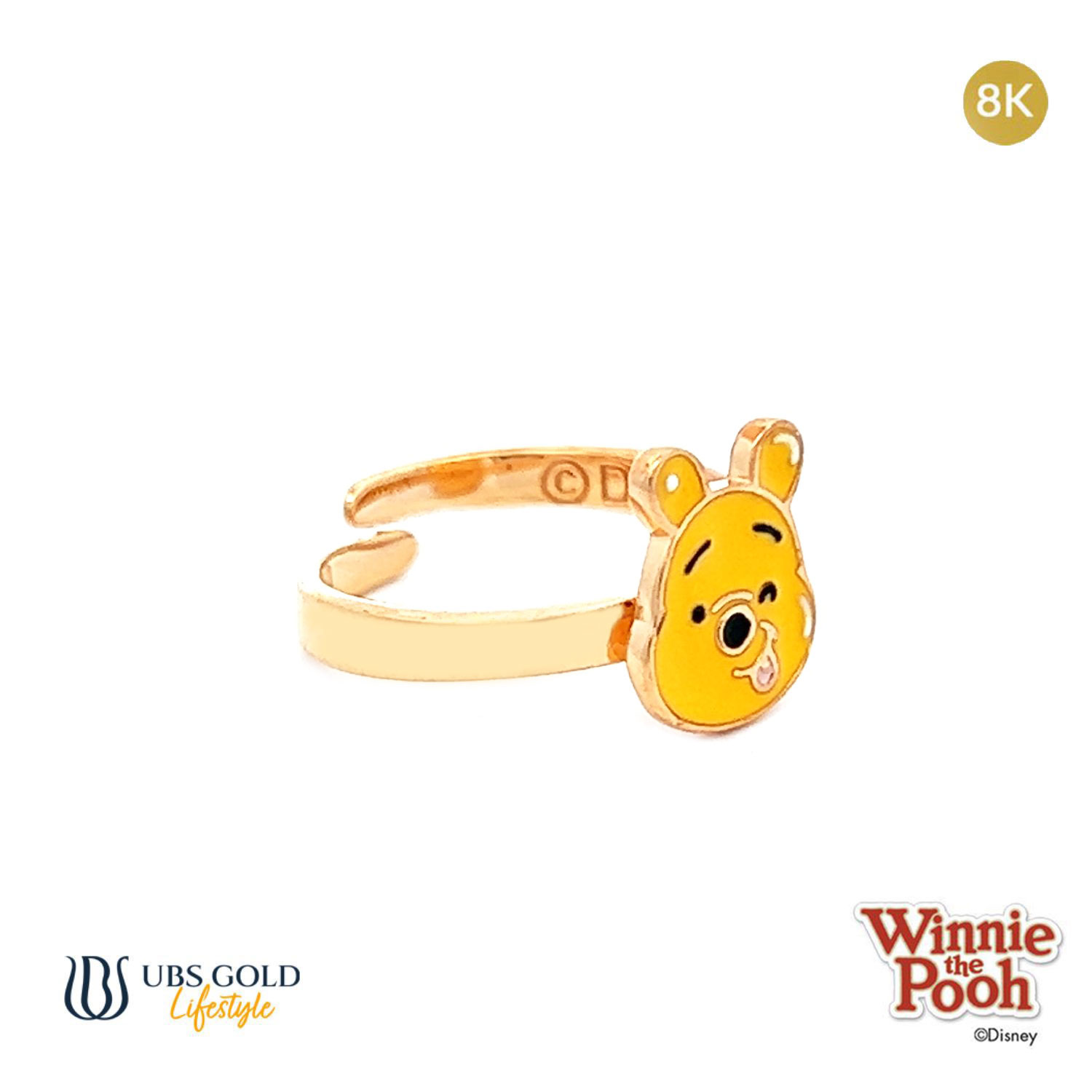 UBS Cincin Emas Bayi Disney Winnie The Pooh - Cny0035K - 8K