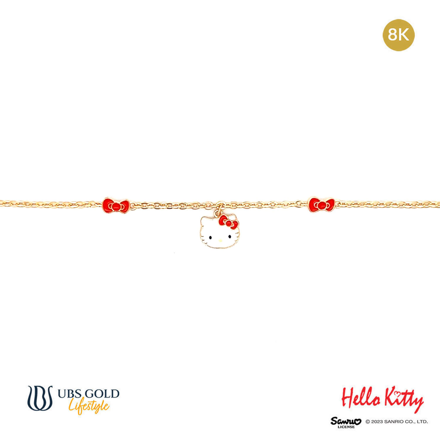 UBS Gelang Emas Anak Sanrio Hello Kitty - Hgz0065K - 8K