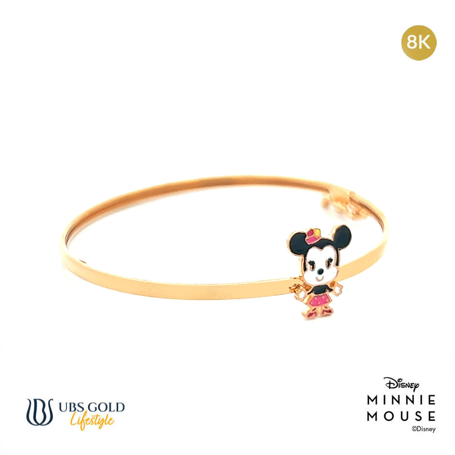 UBS Gelang Emas Bayi Disney Minnie Mouse - Vgy0010 - 8K