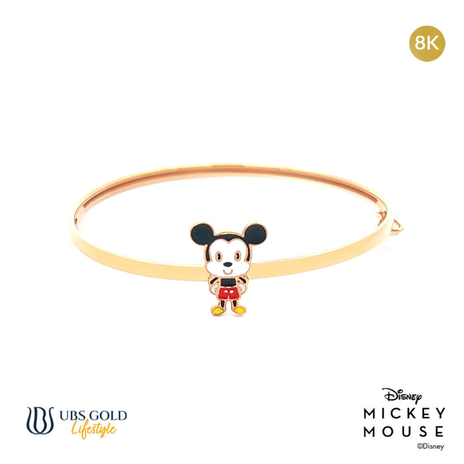 UBS Gelang Emas Bayi Disney Mickey Mouse - Vgy0011 - 8K