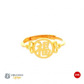 UBS Gold Cincin Emas Fu - Cc70651 - 24K