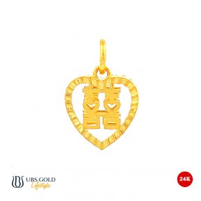UBS Gold Liontin Emas Shuang Xi - Clh0386 - 24K