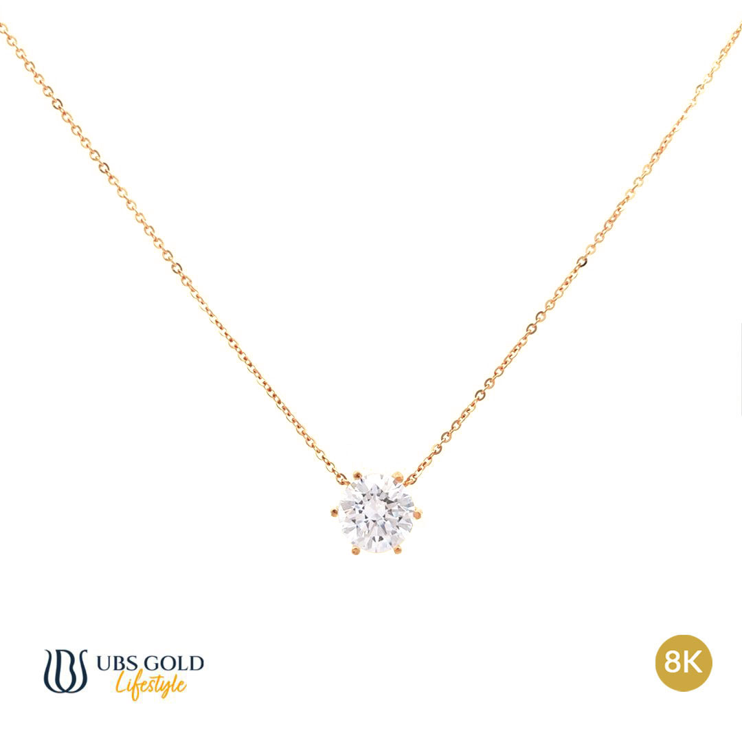 UBS Gold Kalung Emas Le Solitaire - Kkv15191K - 8K