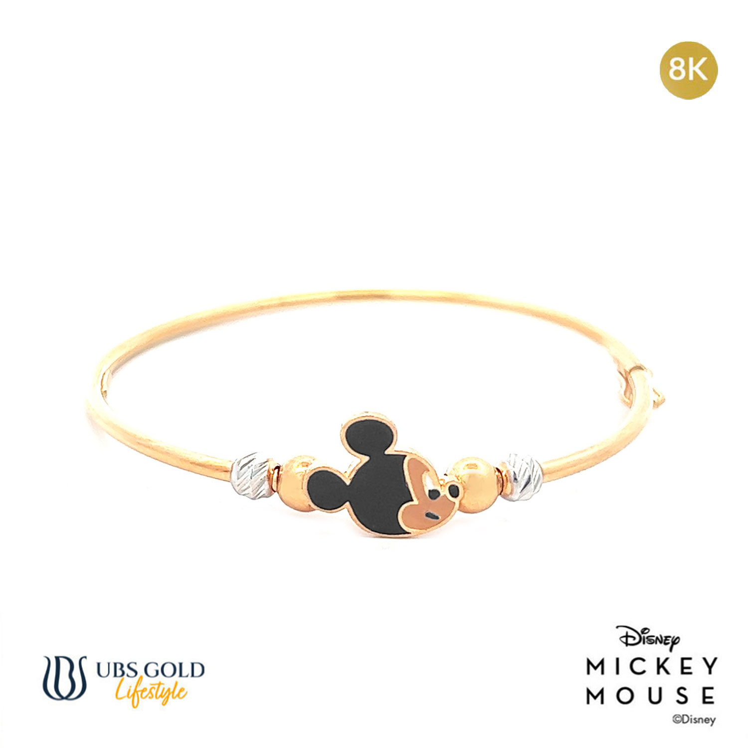 UBS Gold Gelang Emas Bayi Disney Mickey Mouse - Vgy0091K - 8K