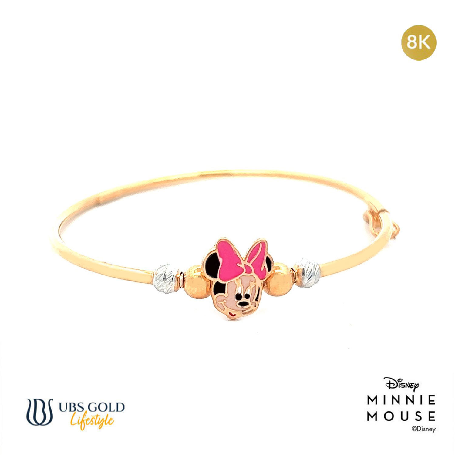UBS Gold Gelang Emas Bayi Disney Minnie Mouse - Vgy0092K - 8K