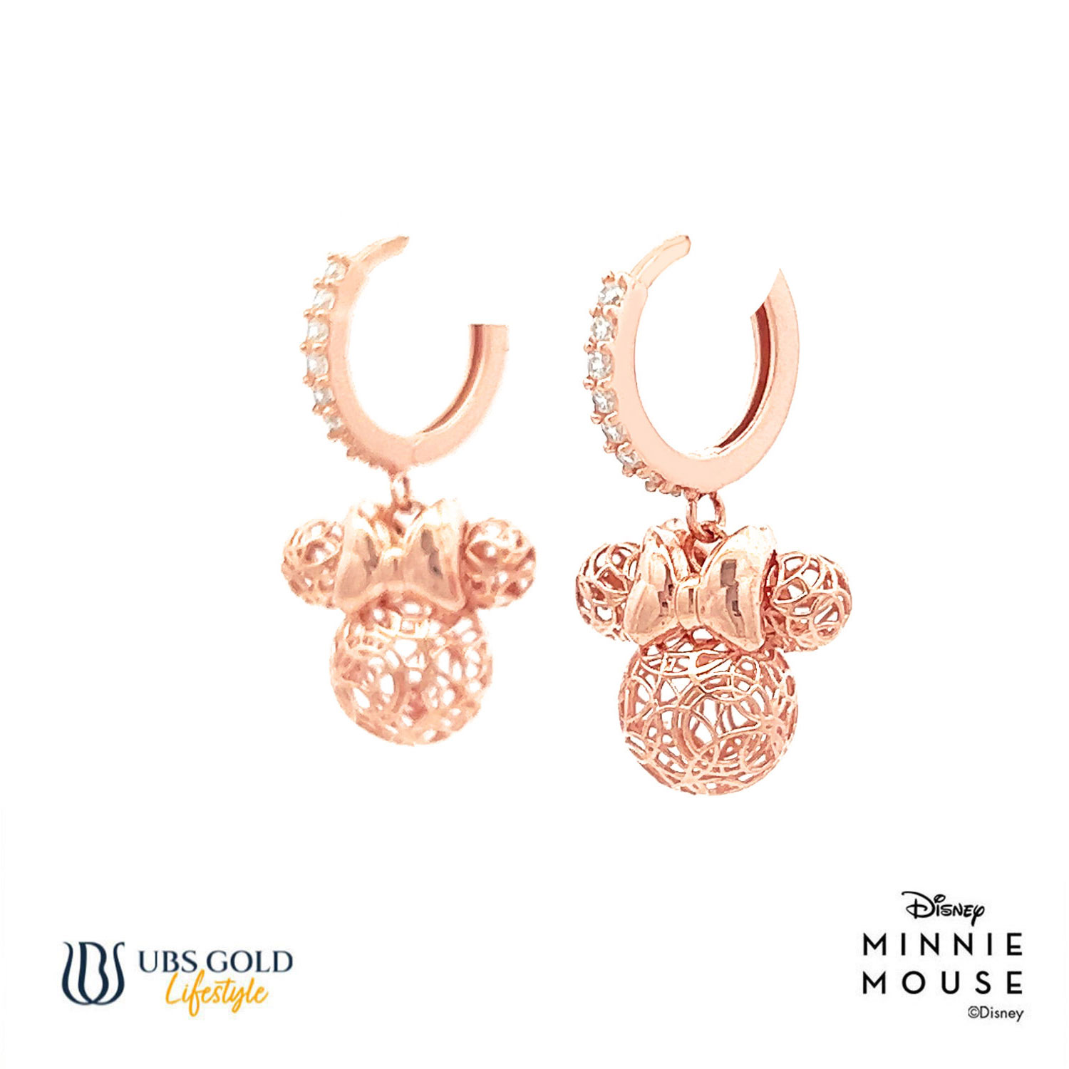 UBS Gold Anting Emas Disney Minnie Mouse - Cay0024 - 17K