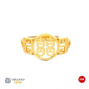 UBS Gold Cincin Emas Shuang Xi - Cc70652 - 24K