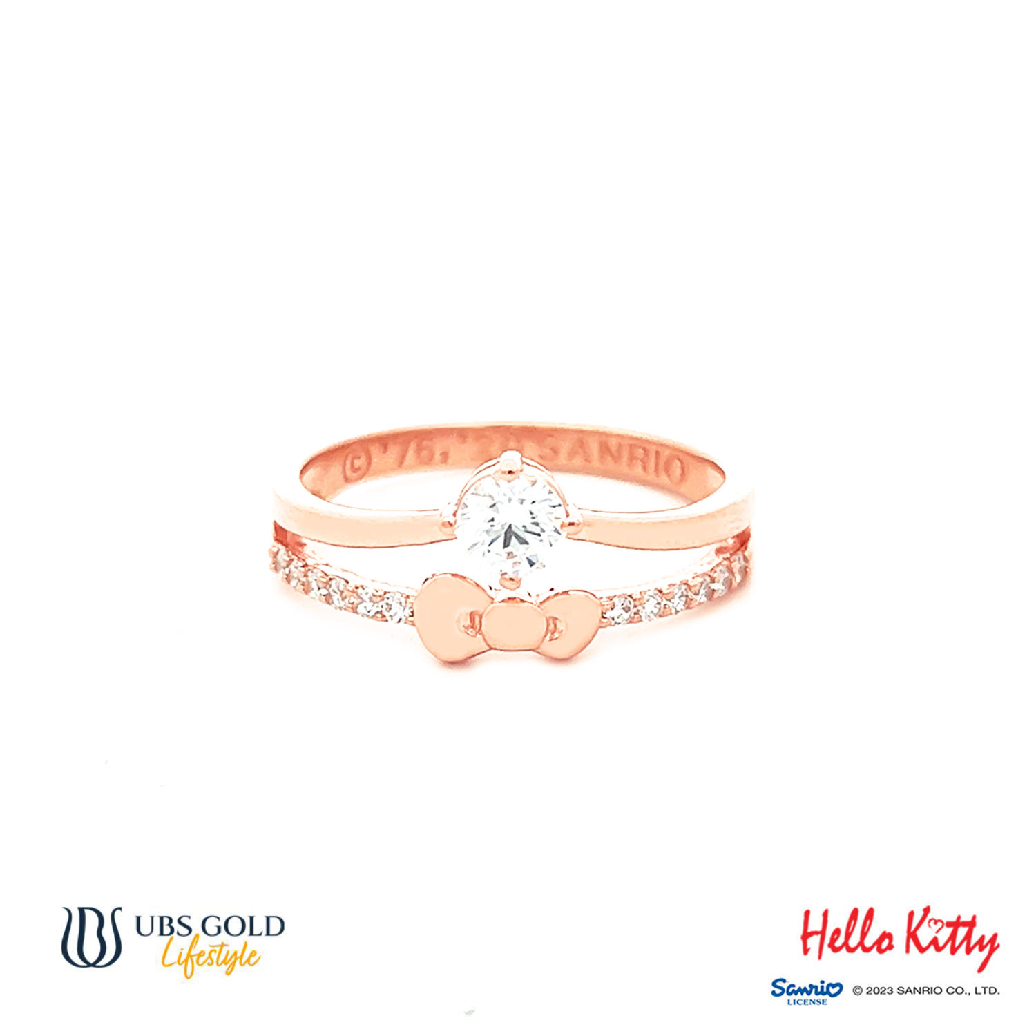 UBS Gold Cincin Emas Sanrio Hello Kitty - Ccz0021 - 17K