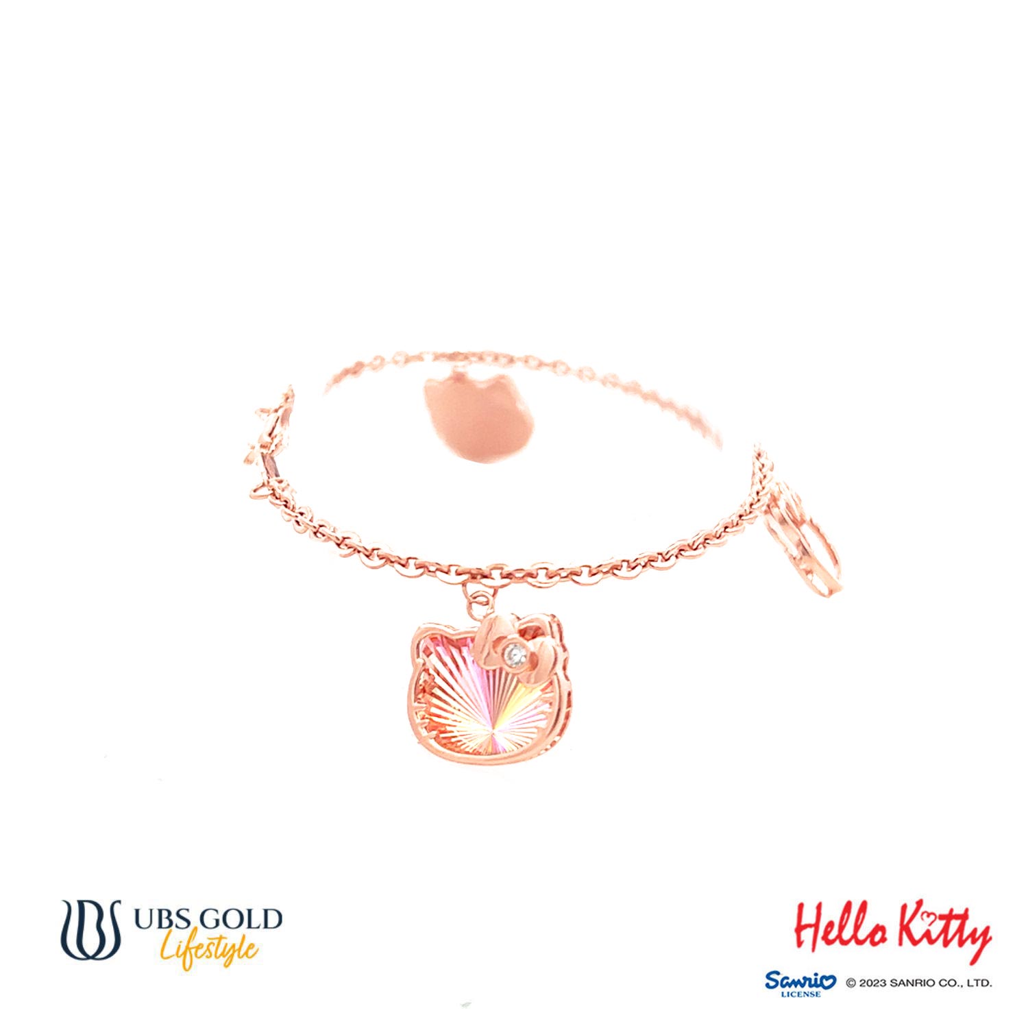 UBS Gold Gelang Emas Sanrio Hello Kitty Rainbow - Hgz0072 - 17K