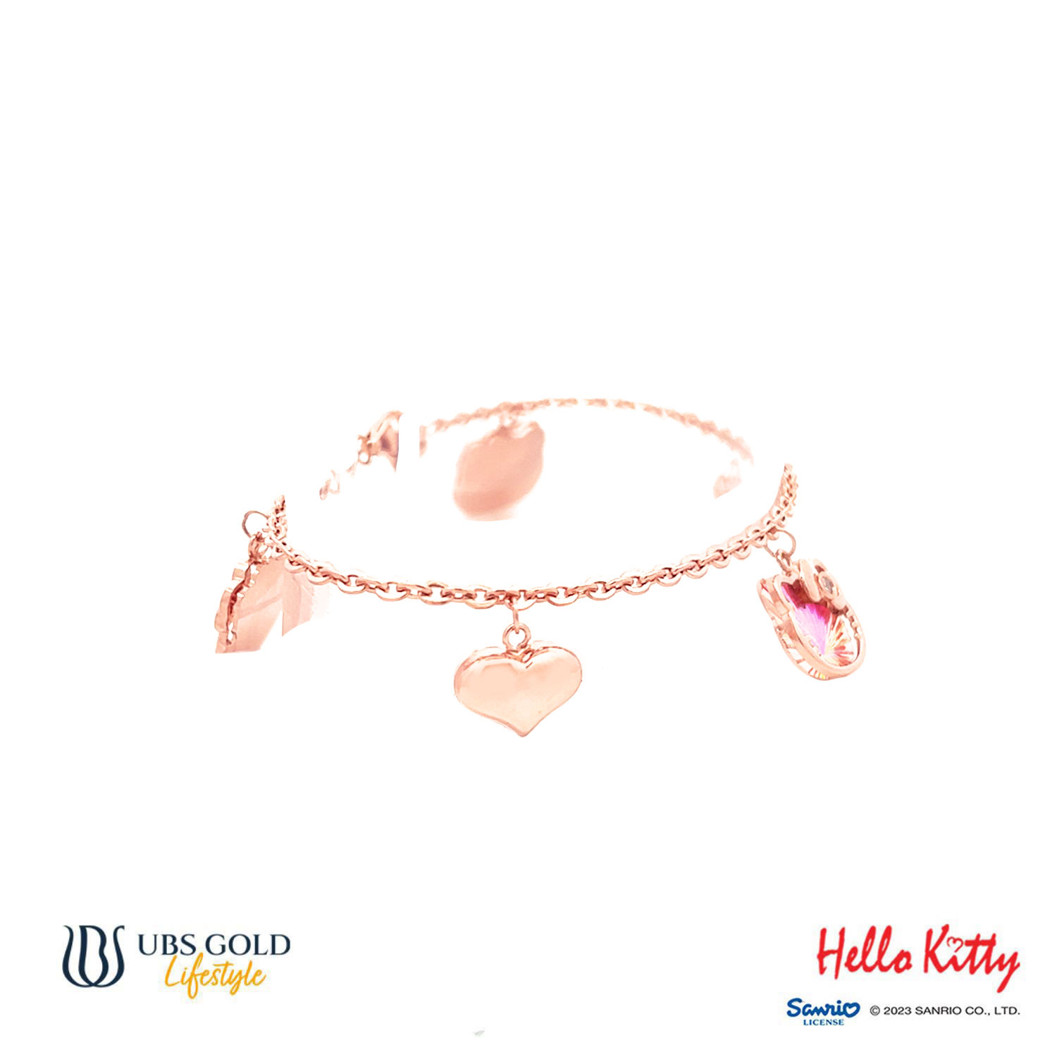 UBS Gold Gelang Emas Sanrio Hello Kitty Rainbow - Hgz0073 - 17K