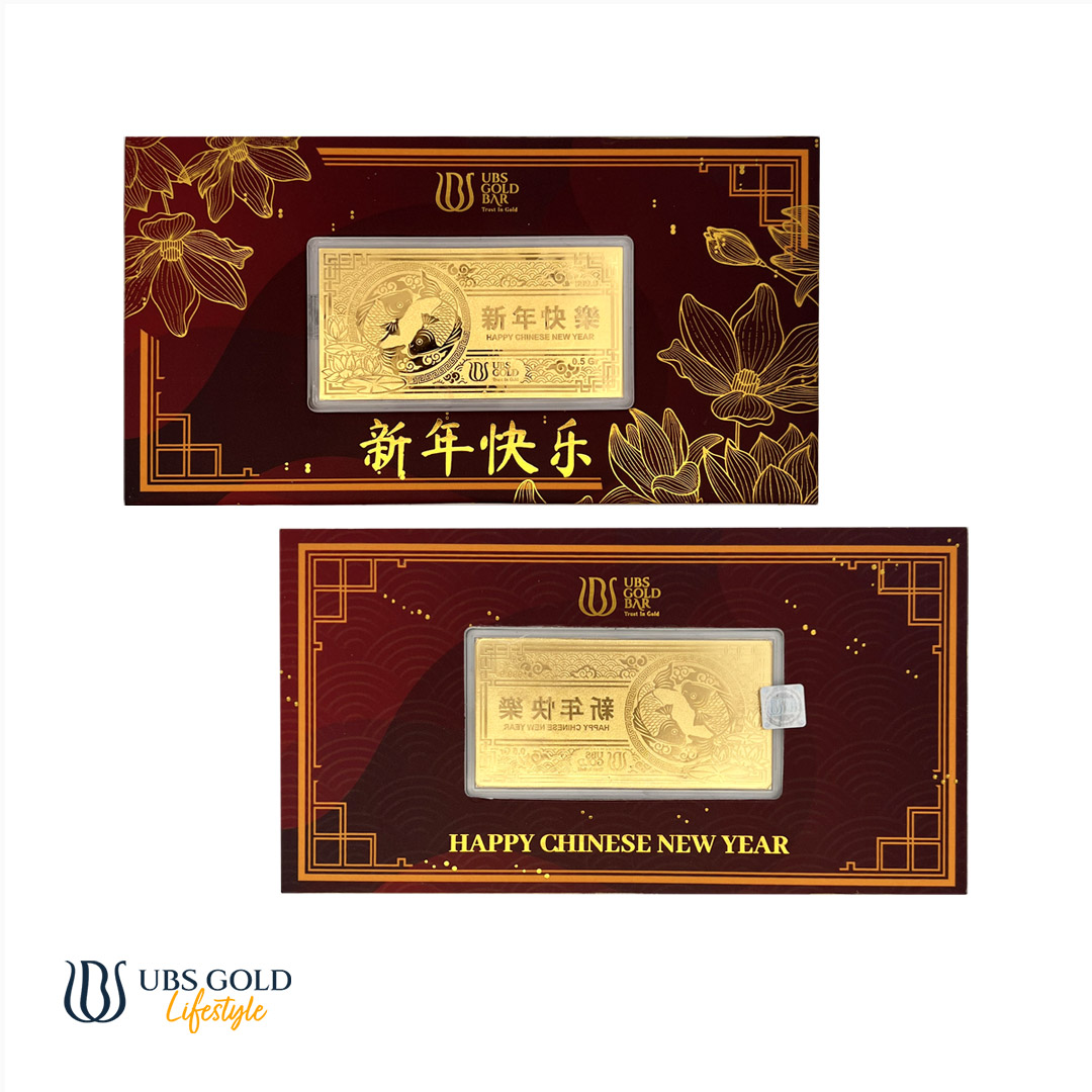 UBS Gold Angpao Chinese New Year Imlek 0.5 Gr