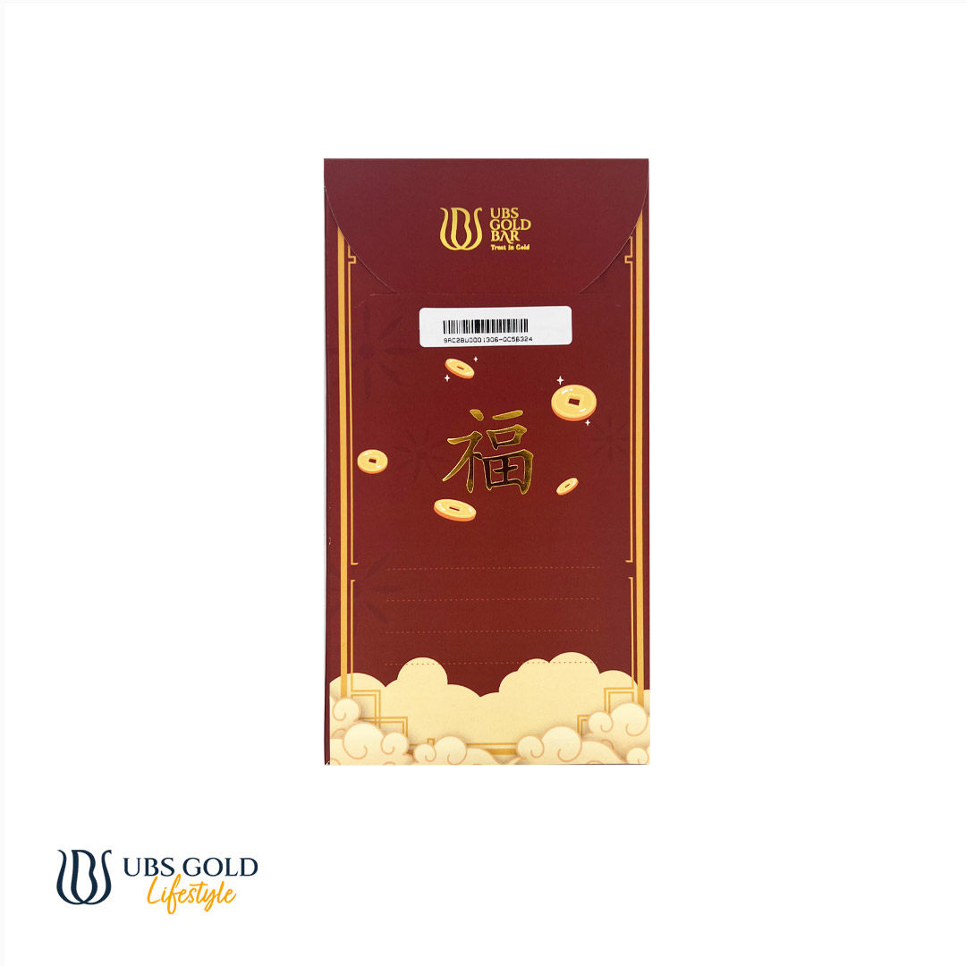 UBS Gold Angpao Chinese New Year Imlek 0.2 Gr