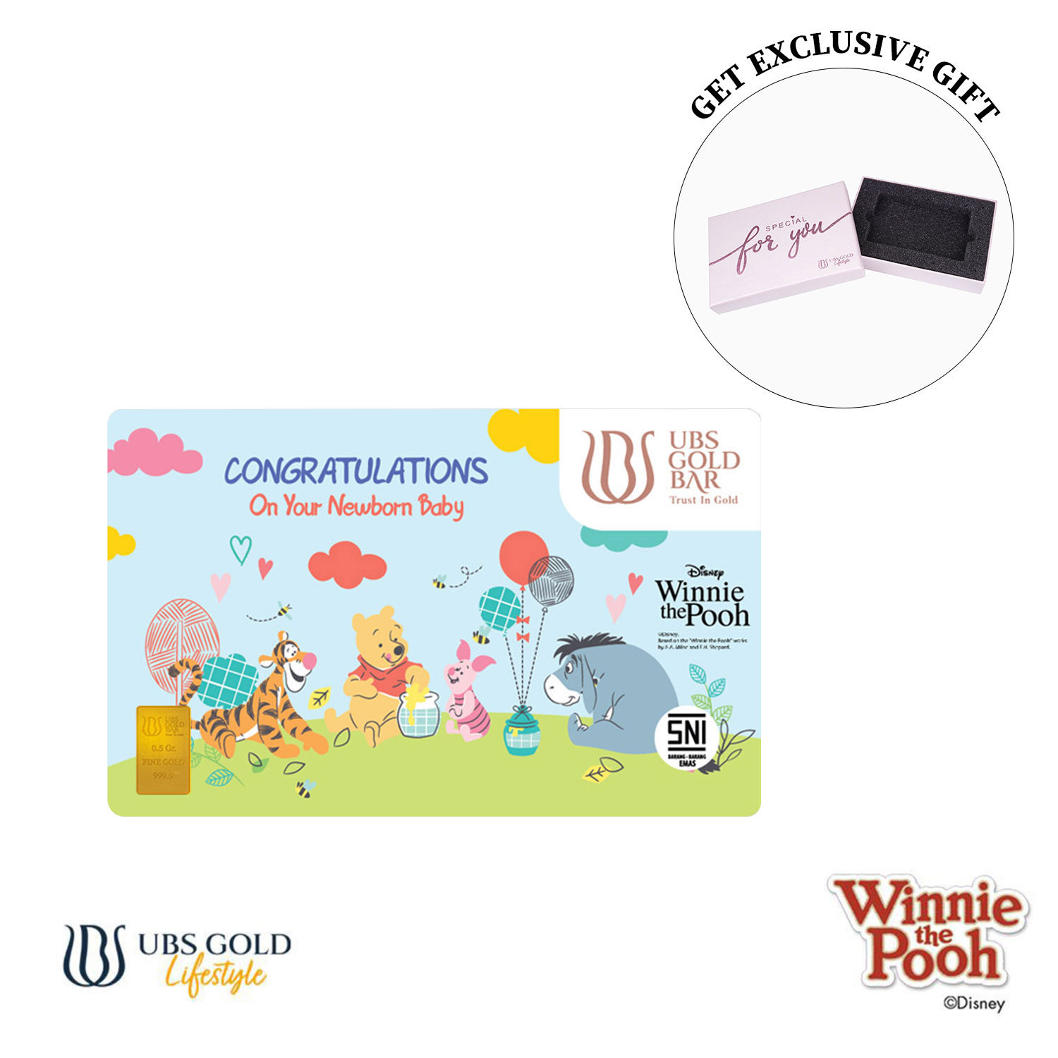 UBS Promo Special For You - Disney Winnie The Pooh New Born 0.5 Gr